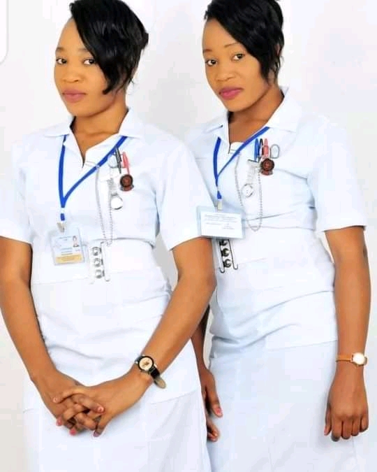 Together in matching white uniforms