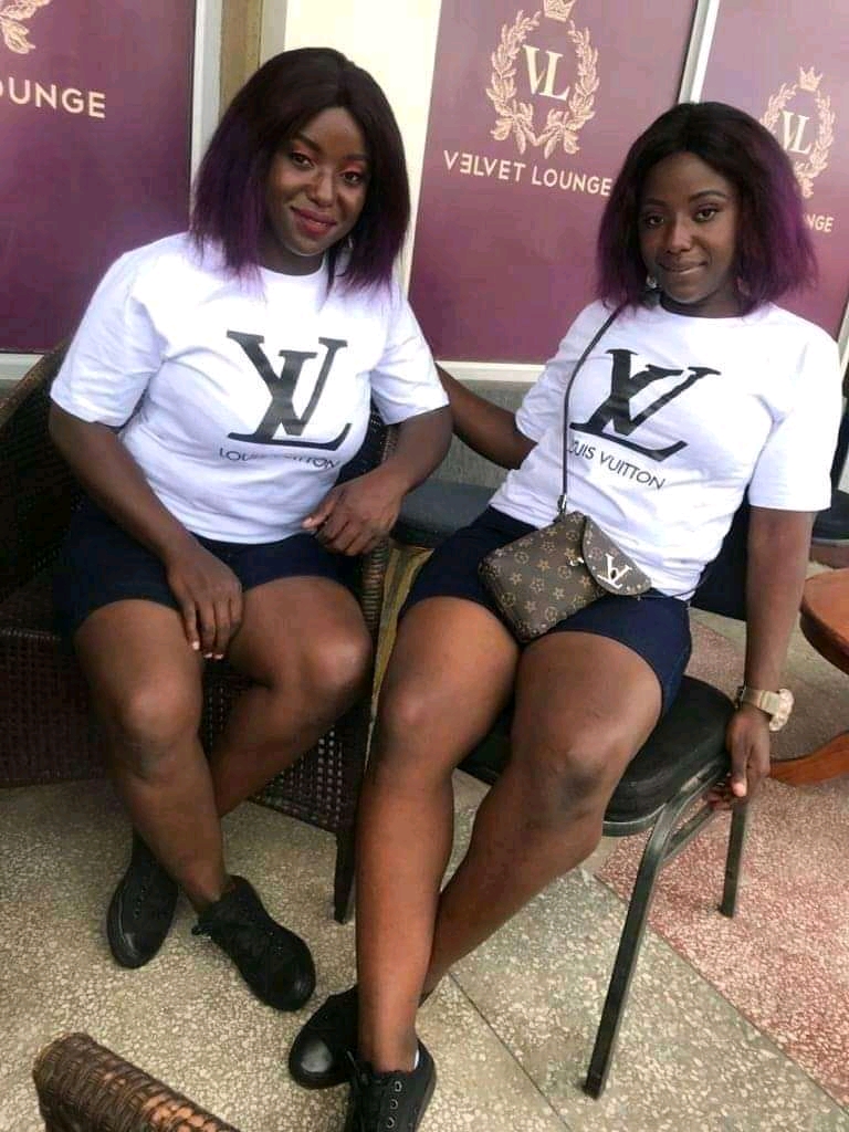 Together in matching white T-shirts